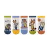 Calcetines para Niños Calcetines de Algodón Verano Delgados Judy Nick Dibujos Animados Niños y Niñas Caña Media Primavera y Verano Malla Transpirable Calcetines de Verano