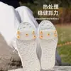 Crampons Invisíveis para Uso Externo para Mulheres, Crampons Antiderrapantes de 5 Dentes para Crianças, Coberturas Antiderrapantes para Sapatos para Escalada na Neve, Crampons de Bolso Transparentes