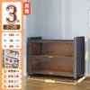 Vitrina para Figuras, Vitrina de Cristal para Uso Doméstico, Estantería, Armario de Almacenamiento para Cajas Sorpresa, Armario de Metal para Muñecas Modelo, Vitrina