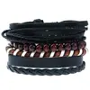 Joyería popular europea y americana para hombre, pulsera de traje de piel de vaca tejida vintage de suministro estable de fábrica de comercio electrónico transfronterizo