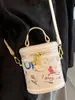 Bolso de Cubo de Moda Simple de Nicho 2025 Nuevo Bolso de Hombro Cruzado para Viajero de Gran Capacidad Bolso de Mano de Alto Valor