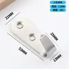 Gancho de Ropa de Acero Inoxidable para Puerta de Baño, Gancho Perchero, Gancho Individual para Partición, Gancho de Ropa Montado en Pared para Baño