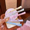 Pasador de Gatito Pasador de una palabra Lindo Divertido Dibujo Animado Tocado Corazón de Niña Linda Flequillo Esponjoso Cabello Suelto Artefacto para Llevar