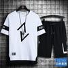 Camiseta de manga corta para adolescentes, pantalones cortos, traje deportivo de moda para hombres, ropa para estudiantes de secundaria, ropa de verano para niños grandes