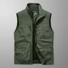 Chaleco cálido reversible para hombre, adecuado para pesca y fotografía al aire libre, chaleco multifuncional, comercio exterior transfronterizo, chaleco multibolsillos, personalizable