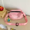 Bolsos Infantiles Transfronterizos, Estilo Coreano, Elegantes Bolsos Cruzados con Estampado de Letras para Niños y Niñas, Pequeños Bolsos Cruzados Ligeros para Viajes Deportivos Casuales