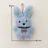 Muñeca de Conejito de Peluche Linda Colgante Adornos Corazón de Niña Lleva Collar Conejo de Cuerpo Entero Dibujo Animado Muñeca Llavero Colgante