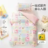 Conjunto de roupa de cama para berçário grau A materno e infantil, capa de edredom de algodão puro infantil de três peças e conjunto de lençóis de seis peças