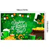 Tecido de Fundo para o Dia de São Patrício Dia de São Patrício Dia Nacional Irlandês Carnaval Bandeira da Sorte