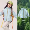 Jaqueta corta-vento infantil para meninas, nova coleção outono 2026, blusa corta-vento para atividades ao ar livre para meninas mais velhas, atacado de roupas infantis