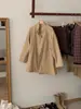 Gabardina Khaki de Longitud Media para Mujer, Nuevo Estilo Otoño e Invierno 2025, Abrigo de Estilo Británico de Moda de Este Año para Mujeres Petites