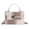 Bolso Pequeño de Alta Gama con Patrón de Cocodrilo para Mujer 2026 Nueva Moda Bolso Cruzado Versátil Bolso de Mano Cuadrado Pequeño Súper Popular Exquisito