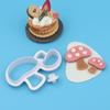 Molde de Pan al Vapor de Frutas y Verduras de Dibujos Animados Patrón Creativo Pasta Artificial Fondant Galleta Pastel Impresión Corte Molde Herramienta para Hornear