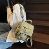 Mochila Casual Multifuncional para o Dia a Dia de Mulheres, Bolsa Escolar Simples e Respirável para Estudantes, Bolsa de Mão/Ombro para Compras e Viagens
