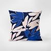 Almohada Rectangular de Ante Floral Silencioso Nórdico para Coche, Sofá, Sala de Estar, Habitación Modelo Funda de Cojín de Cintura de Ante Cojín