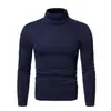 Suéter de Cuello Alto para Hombre Diseño Camisa de Manga Larga Top