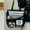 Nueva Bolso de Tutoría a Cuadros Estilo Japonés Fresco y Dulce, Mochila Ligera de Gran Capacidad para Salidas de Primavera para Niñas