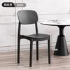 Habitación de Alquiler Mesa de Comedor Taburete de Plástico Silla de Comedor para el Hogar Apilable Taburete Engrosado Hogar Fuerte y Duradero Silla para Sala de Estar