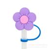 Tapa de Silicona para Popote de Planta y Flor Transfronteriza Cubierta Antipolvo Anime Cubierta Antipolvo para Bebidas Té con Leche Cubierta para Popote Bebida Nuevo Estilo