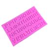 Molde de Silicone com Letras Russas e Inglesas Adesivo Decorativo Digital Ferramenta para Pintura Adesivo de Letra Inglesa Molde