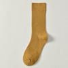 Calcetines largos para mujer otoño e invierno de longitud media y hasta la pantorrilla, doble costura, algodón puro, no hace bolitas, caña alta, color liso, combinan con todo, primavera y otoño