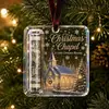 Ornamentos de Dinheiro Acrílicos de Natal Decoração de Armazenamento Cartão Presente de Feriado Pingente de Árvore Pingente de Árvore de Natal