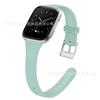 Para Fitbit Versa2/3/4 Correa de Silicona Reloj Inteligente Correa de Reloj de Silicona Encogible de Color Sólido