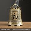 Nuevo Chinoiserie Aleación de Cobre Calabaza Abanico Dragón y Fénix Horno Placa Pipa Quemador de Incienso Tabletas de Aromaterapia Xiaoxiangyun Incienso de Sándalo