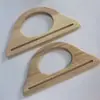 Accesorios para Bolsas Mango de Madera Madera Maciza Tipo Perchero para Ropa Mango de Madera Mango de Madera DIY Hecho a Mano Accesorios para Bolsas Tejidas