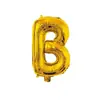 Globo de película de aluminio con alfabeto inglés A-Z de 16 pulgadas, cuerpo de cumpleaños, globo delgado de papel de aluminio dorado y plateado, decoración de fiesta