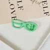 Pinza para el pelo de gafas de metal de 6 cm Pinza para el pelo de gafas de sol divertida y peculiar Pinza de pico de pato Laca Flequillo de niños Pinza lateral Accesorio para el pelo