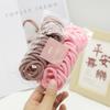 Novos 50 PCs gradiente cor toalha anel doces cor laço de cabelo banda de cabelo adulto cor faixa de cabelo elástico de alta elasticidade