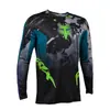 Jersey de Manga Larga Fox para Bicicleta de Montaña Downhill Jersey para Motocicleta Riding Downhill Transpirable Secado Rápido Top de Ciclismo Exportación