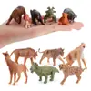 Simulación Realista de Modelos de Animales Salvajes: Tigre, Elefante, Hipopótamo, León, Jirafa, Adornos de Micro Paisajismo