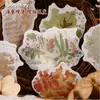 Paquete de Pegatinas Retro Story Serie Halo de Color Gradiente Vintage Decoración de Diario Material Base Pegatinas 20 Piezas en 6 Diseños