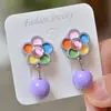 Novos Brincos Atacado Brincos Infantis Coreanos Cor de Doce Desenho Animado Fofo Princesa Meninas Clipe de Orelha Bebê Acessórios de Orelha
