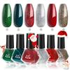 Popular Set de Esmalte de Uñas Sin Hornear 6 Colores Base Agua Ecológico Secado Rápido Ecológico Sin Olor Esmalte de Uñas Navidad y Día de San Valentín
