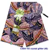 Tela Nueva de Algodón Estampado de Cera Imitación Africana Ankara con Diamantes Pequeños, Tela para Ropa Estampada con Cera Dorada para Exportación al por Mayor