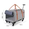 Caja con Ruedas para Mascotas, Bolsa para Gatos, Mochila Portátil para Gatos, Gran Capacidad, Artefacto de Viaje para Múltiples Gatos, Maleta Bolsa para Perros