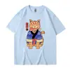 Nueva Camiseta de Manga Corta Estampada de Color Sólido de Verano para Hombre, Camiseta Básica, Manga Media, Estilo Popular Europeo y Americano, Conjunto a Juego para Pareja, En Stock