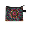 Serie de Mandalas Transfronterizos Billetera para Monedas Mini Cartera de Almacenamiento para Niños Bolsa de Almacenamiento Impresa por Ambos Lados para Exteriores Venta al por Mayor