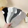 Nuevos Calcetines Invisibles de Color Puro para Hombre de Primavera y Verano, Malla Básica Transpirable, Calcetines Casuales Simples con Talón de Silicona