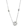 Collar de latido de corazón Mobius de tres segundos para mujer, estilo ins, lujo ligero, nicho, circonita de alta gama, colgante dinámico, cadena versátil para clavícula