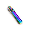 Tiradores de Cremallera Coloridos Personalizados, 15 Estilos de Pestañas de Cremallera Elegantes de Aleación de Zinc, Accesorios para Equipaje, No. 5 Cabezales de Cremallera Metálicos Iridiscentes Electrochapados