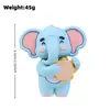 Novos Animais Pequenos Musicais de Borracha Macia Desenho Animado Elefante Macaco Girafa Hipopótamo Enfeites de Bolo Decorações de Aniversário