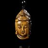Atacado do Fabricante Pingente de Bolsa de Dinheiro Pedra Olho de Tigre Dourado, Pingente de Pedra Olho de Tigre Jade Conteúdo e Felicidade, Fivela da Paz