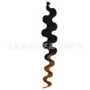 Extensões de Cabelo Ondulado Cruzadas, Perucas Estilo Europeu e Americano em Forma de Cobra, Extensões de Cabelo Ondulado Grande para Mulheres, Peruca de Crochê Trançada de Fibra Sintética