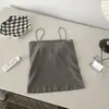 1806 Estilo Largo Chica Caliente Tirantes Banda Vendaje Bustier Una Pieza Copa Fija Espalda Descubierta Camiseta sin Mangas Prenda Exterior Ropa Interior Bandeau Lencería