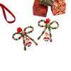 Brincos de Moda Transfronteiriços Europeus e Americanos Coloridos com Contas Laço Bola de Pelo Pingente Criativo de Papai Noel Brincos de Natal