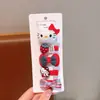 Clip para el Cabello Infantil de Dibujos Animados Gato Kt Clip de Tela para el Cabello de Bebé Clip para el Flequillo Lateral Cabello Fetal No Lastima el Cabello Clip para el Cabello
